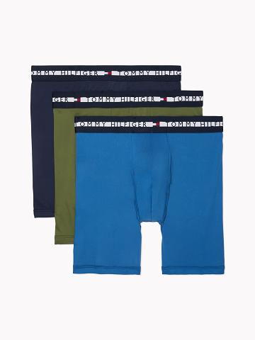 Férfi Tommy Hilfiger Th comfort+ boxer brief 3pk Boxer Briefs Sötétkék | HU 1392FDN